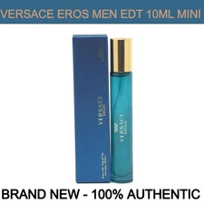 Versace Eros Eau de Toilette Travel Spray 0.3 oz / 10ml - New Condition