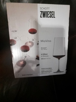 Schott Zwiesel MioVino Crystal Glasses 23.3 oz - Set of 4. New!