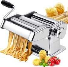 Kompakte Nudelmaschine aus Edelstahl mit einf...