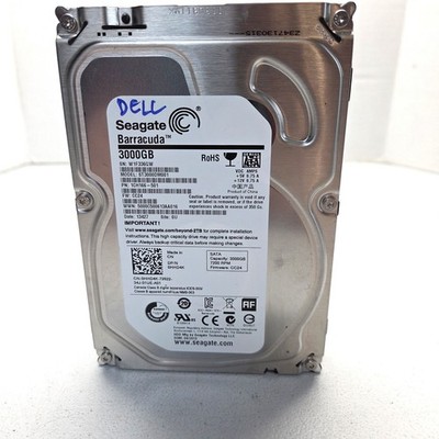 Seagate Barracuda 3TB 3.5in SATA 7200RPM 64MB Internal HDD ST3000DM001