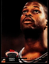 Sidney Green, 1992-93 Stadium Club, #98, San Antonio Spurs,