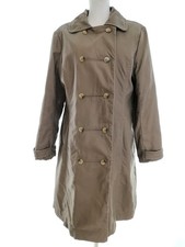 NOA NOA Damen Mantel Gr. L Braun Baumwolle 100% Langer Ärmel