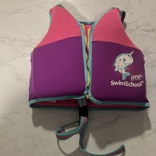 SwimSchool UPF50 Girls Life Jacket 50 lbs