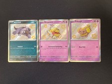 Pokemon Paldean Fates Shiny Fidough SVP69, Greavard SV70 & Maschiff SVP71 - NM/M