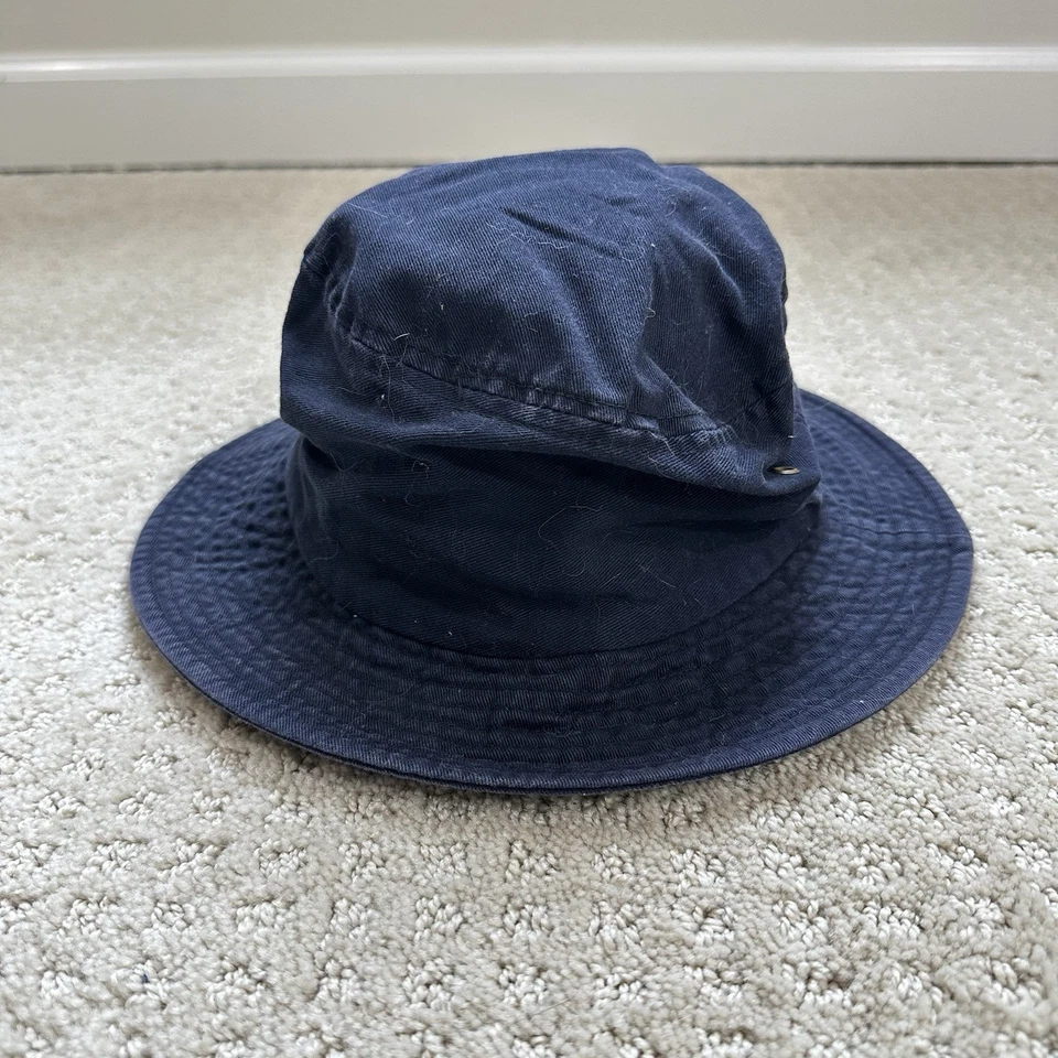 DE COLECCIÓN Adidas Gorra Negra 3 Rayas Bordado Logo Boonie Bucket Y2K Años 90 OS Foto 3 de 4