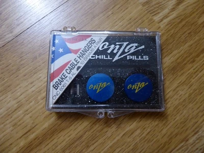 Retro Onza Chill Pills Blue Brake Cable Hangers NEW MTB Cantilever Mountain Bike - Image 1 of 4
