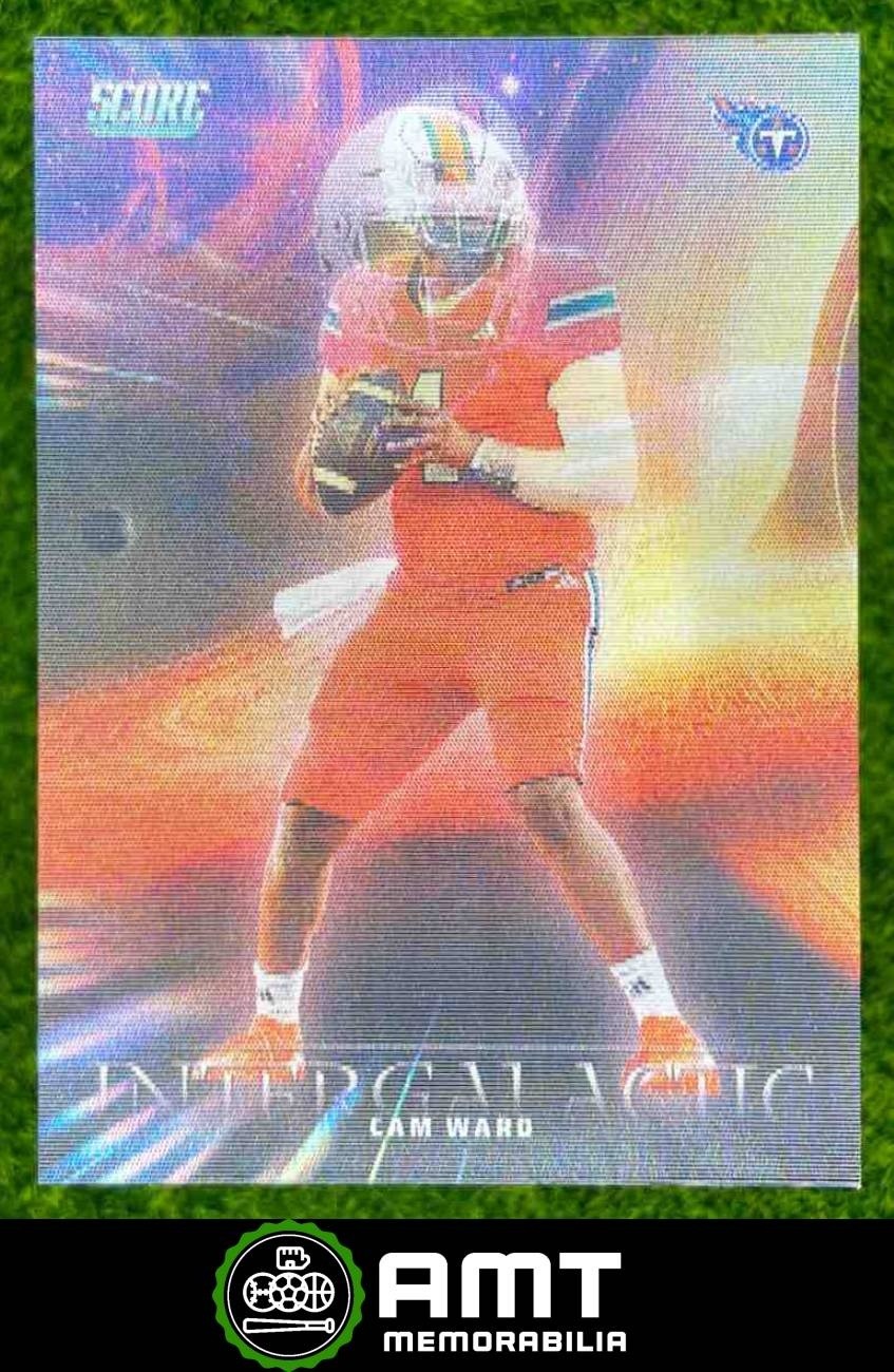 2025 Panini Score #9 Cam Ward Intergalactic Tennessee Titans