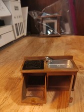 Dollhouse Sink and Cabinet Faux Dishwasher 1/12 Scale