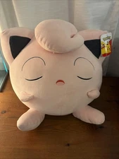 Pokemon Jiggly Puff 18" Sleeping Plush Buddy Jazwares Pink