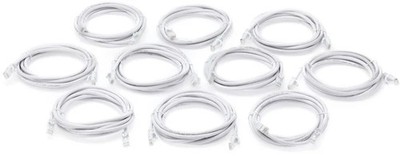 Hosa 24 AWG Cat6 Ethernet Cable - 10 feet, White (10-pack)