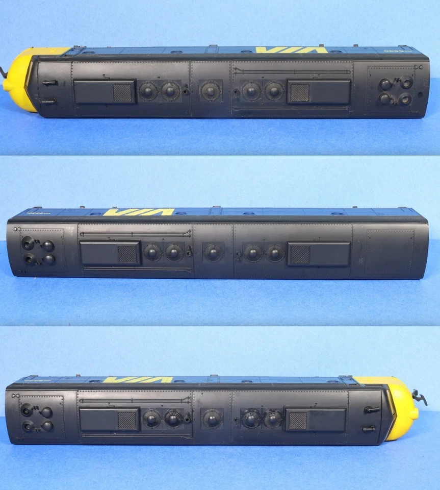 Set of 3 IHC / Rivarossi HO Scale VIA Rail E8 ABA Diesel Engines - 2 Powered - Image 2 of 4