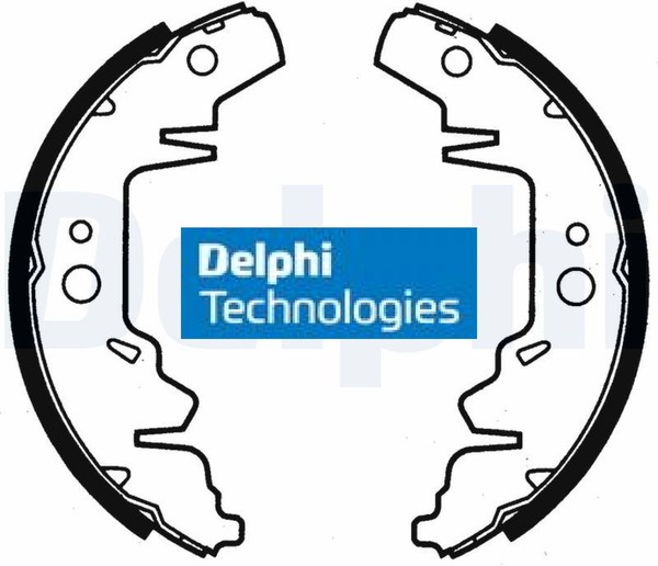 Delphi LS1814 Bremsbackensatz 4 Bremsbacken Trommelbremse-image