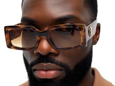 Square Cholo Sunglasses Super Dark OG LOC Gangster Style Super Dark Black Rap
