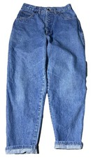 Vintage Lands End Jeans Womens 10P USA Made High Rise Mom Tapered Denim