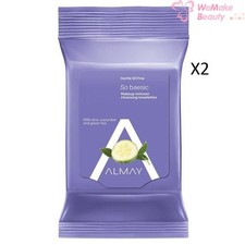 Almay So Baesic Makeup Remover Cleansing Towelettes 25 Ultra Soft Wipes 2 Pack
