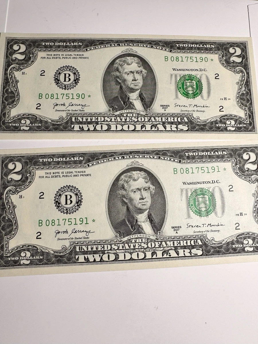 Uncirculated $2 US Small Size Paper Money Notes for sale | eBay