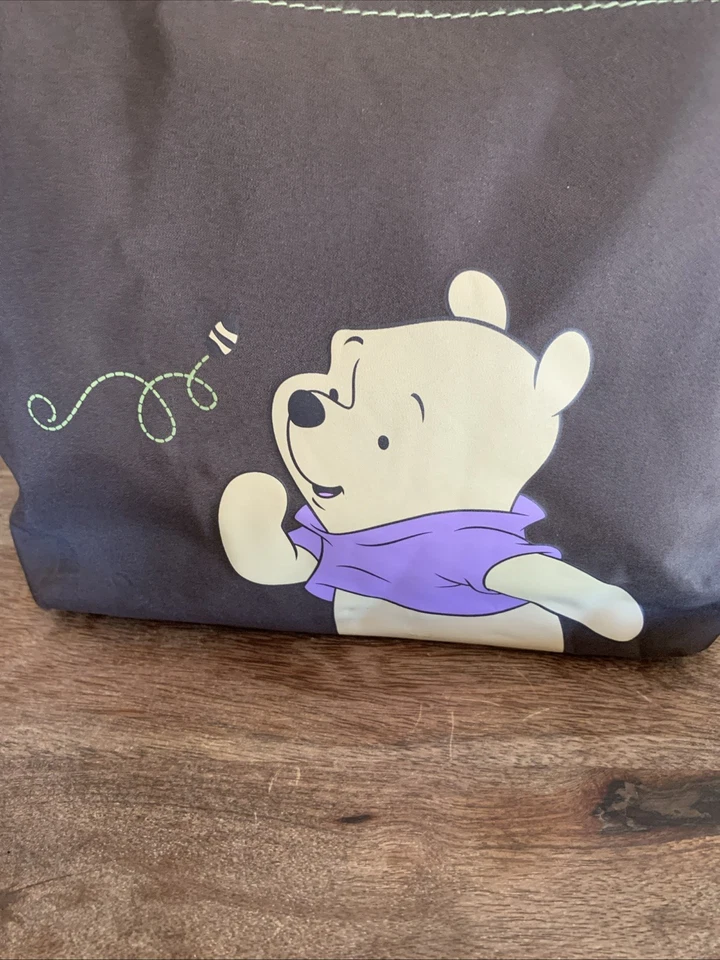Disney Classic Winnie Pooh Diaper Bag Small Brown w Bottle Straps & Changing Pad - Image 4 of 4