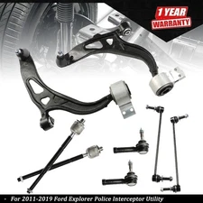 For Ford Explorer 2011-2017 Front Control Arms Ball Joints Bushings Tie Rods Kit