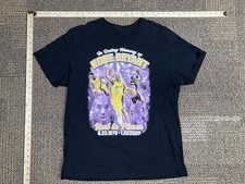 Los Angeles Lakers Shirt Mens Black Kobe Bryant Tribute Graphic NBA Basketball