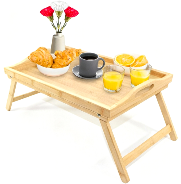 Serviertablett Betttablett Beine Klappbar Tablett FrüHstüCkstablett Klapptisch-image