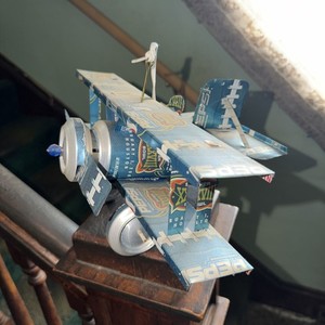 RARE Handcrafted Super Bowl XXXVIII Aluminum Can Soda Pop PEPSI BI-PLANE