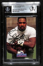 Keith Byars Philadelphia Eagles Signed 1991 Pro Line Portraits Card Beckett