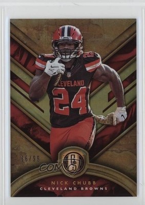 2019 Panini Gold Standard /99 Nick Chubb #77 1t54