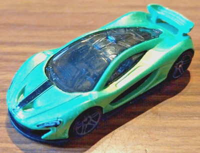 2018 McLaren P1 Hyper Car Green Hot Wheels Exotics 4/10 1.64