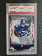 2014 Topps Finest Odell Beckham Jr. Rookie PSA 10 (RC) #108 New York Giants