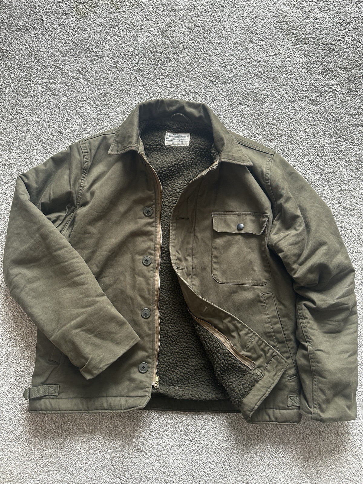 Final Version Usn A-2 Deck Jacket - Bronson Mfg -… - image 1