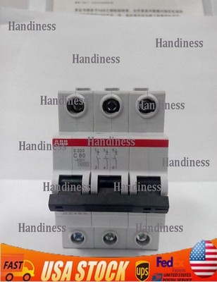 1PC New For ABB S203-C80 3P 80A Circuit Breaker free shipping