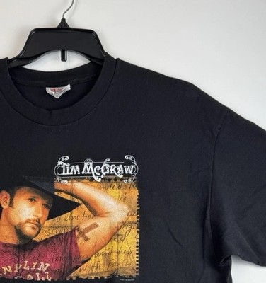 Tim McGraw Tour 2001 Concert T-shirt Size XL