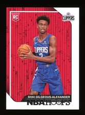 2018-19 Panini Hoops #262 SHAI GILGEOUS-ALEXANDER RC Rookie Card. rookie card picture