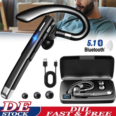 Wireless Bluetooth Kopfhörer Stereo Kabellos-Headset Ohrhörer Mikrofon für Handy