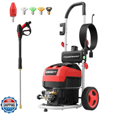 #ad PowerSmart 2800 PSI Electric Pressure Washer with 2.0 GPM 8quot; Whe $169.51