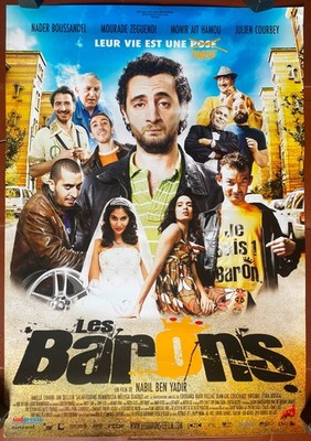 Belgische Filmplakat LES BARONS Nader Boussandel Nabil Ben Yadir 40x60 cm