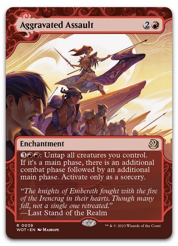Aggravated Assault 39/103 Wilds of Eldraine: Enchanting Tales