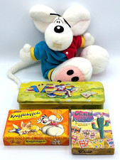 Diddl Konvolut 2x Spiele Kniffel Kaktus Plüsch Kuscheltier Blechdose für Stifte