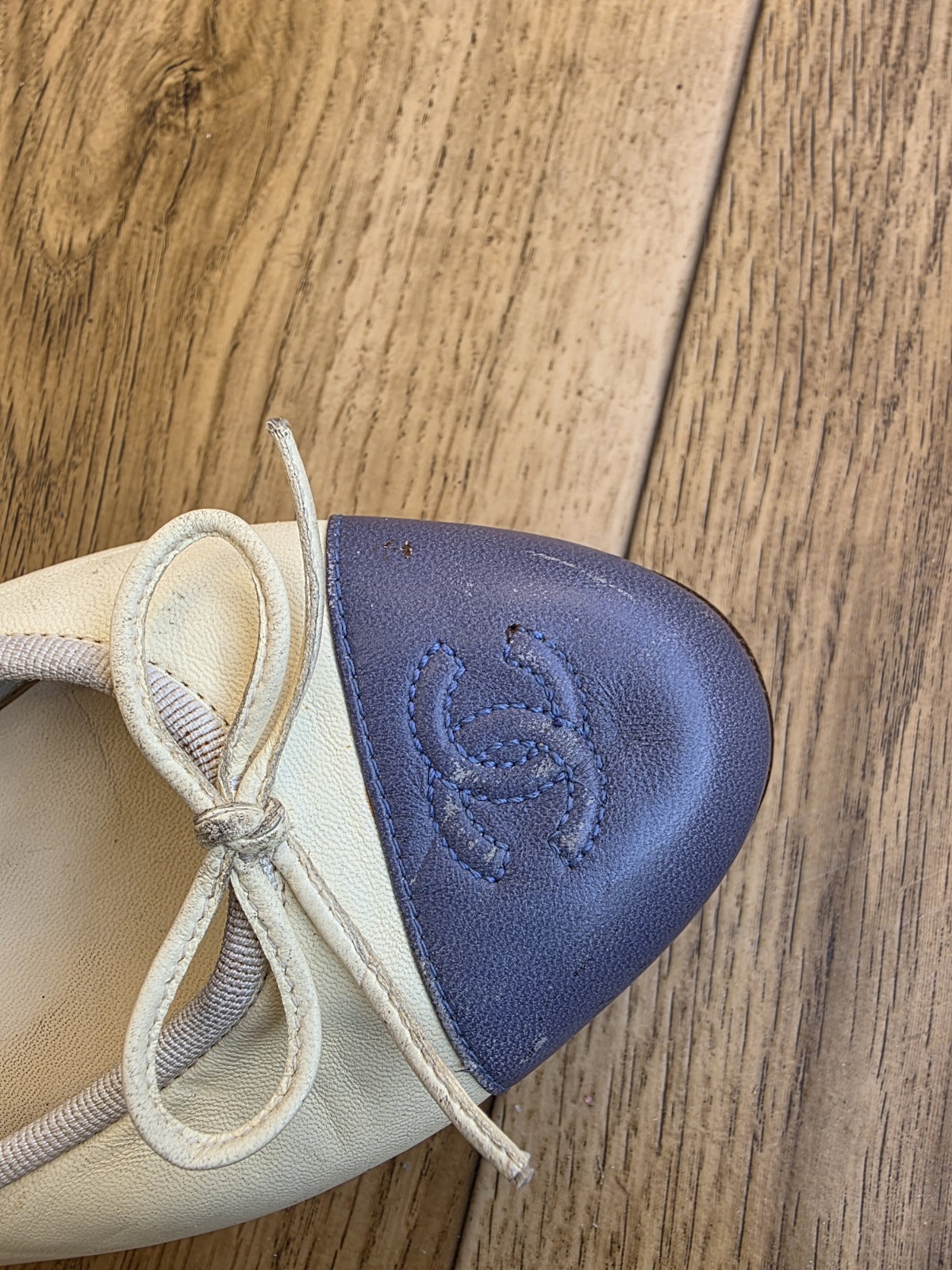 CHANEL BALLET LEATHER FLATS SIZE 36.5 EU, 6 US, 3.5 UK  thumbnail 10