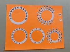 Speedo Overlay Conversion Kit Stickers Mph Or Kph White Speedometer Dials