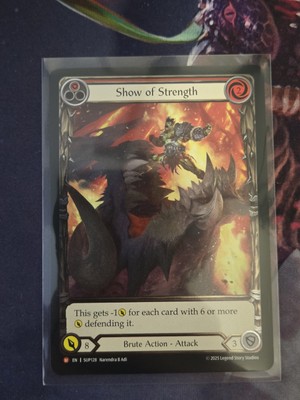   Flesh and Blood Cold Foil Show of Strength Majestic Super Slam SUP128