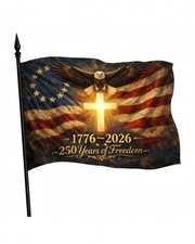 America 250 Flag 3x5 Ft 1776-2026 USA 250th Anniversary American Flag, Double...