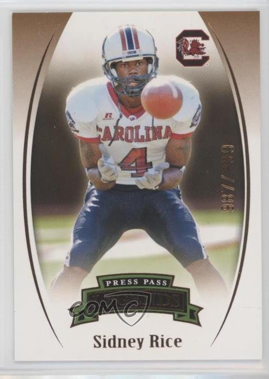2007 Press Pass Legends Bronze 987/999 Sidney Rice #B-53 Rookie RC 13ys