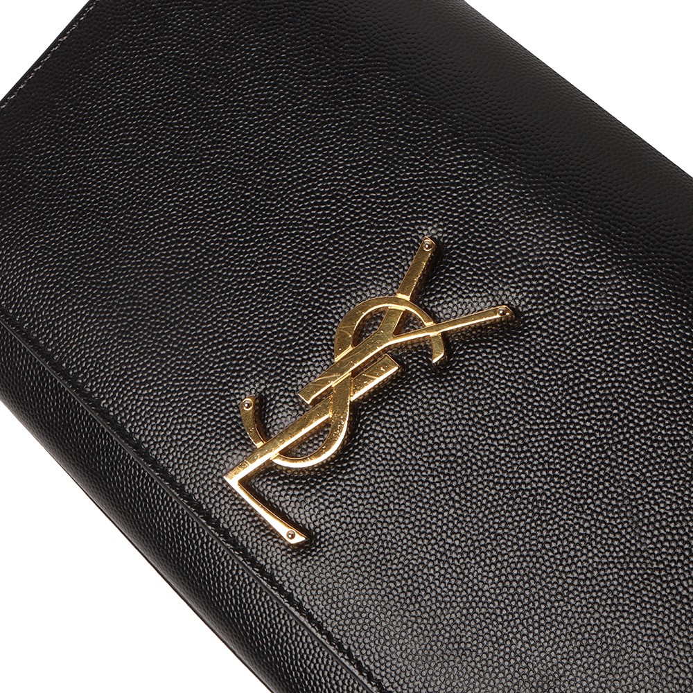 Borsa a tracolla Saint Laurent Monogram Kate media oro 364021 58651017