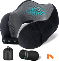 Nackenkissen Flugzeug, NackenhöRnchen Erwachsene, Reisekissen Memory Foam, Verst