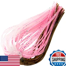 Dr.Fish 15pk 88-Strand Silicone Replacement Jig Skirts Umbrella Spinnerbait Bass