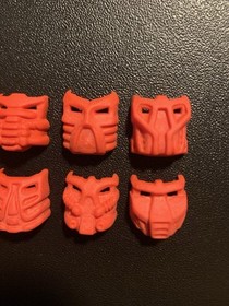 Lego Bionicle Lehvak Red Krana Mask Set Of 8, Xa Za Vu Ca Yo Ja Su Bo, #3 