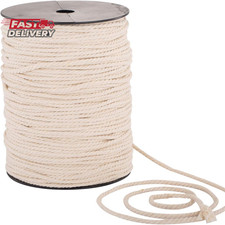 Macrame Cord 4Mm X 240Yd  100 Natual Cotton Macrame Rope  3 Strand Twisted Co