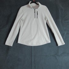 Avalanche Pullover Womens Medium Icy Gray 1/4 Zip Fleece Soft Sports Outdoors