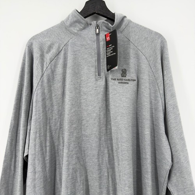 #ad NEW Under Armour Mens 2XL Ritz Carlton Sarasota HeatGear 1 4 ZIP Pullover Gray $39.99